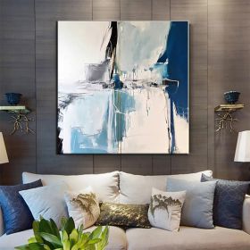 Hand Painted Oil Paintings Handmade Modern Abstract Oil Paintings On Canvas Wall Art Decorative Picture Living Room Hallway Bedroom Luxurious Decorati (style: 1.0, size: 90x90cm)