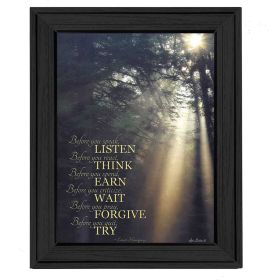 "Before You" By Lori Deiter, Printed Wall Art, Ready To Hang Framed Poster, Black Frame (Color: as Pic)