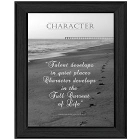 "Character" By Trendy Decor4U, Printed Wall Art, Ready To Hang Framed Poster, Black Frame (Color: as Pic)