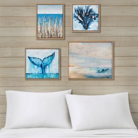 4-piece Framed Canvas Wall Art Set (Color: as Pic)